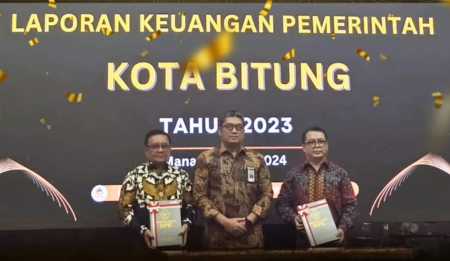Pemkot Bitung kembali meraih opini WTP dari BPK RI.(Dok Istimewa)