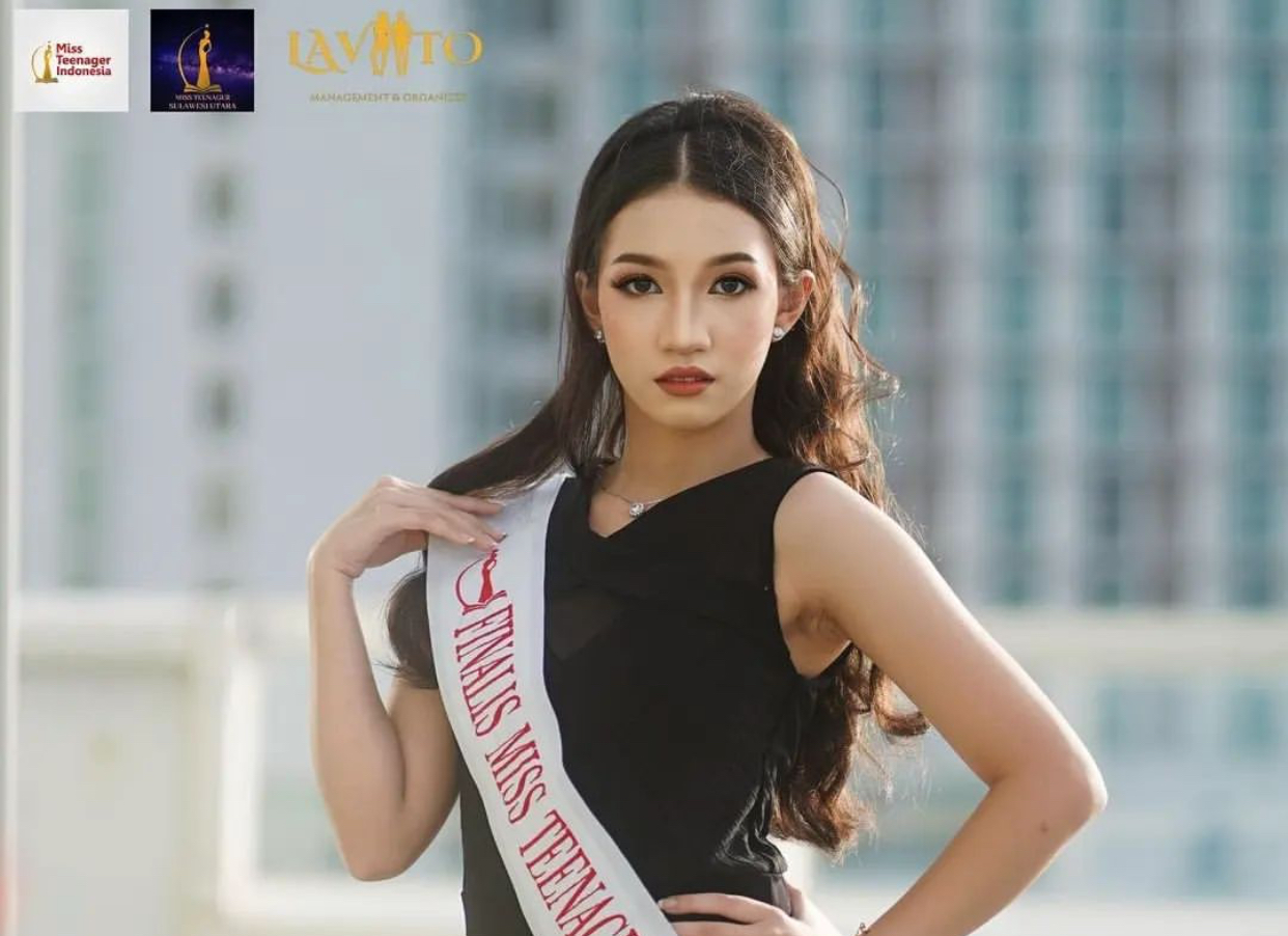Maria Eleanor,  Grand Finalist Miss Teenager Sulut.