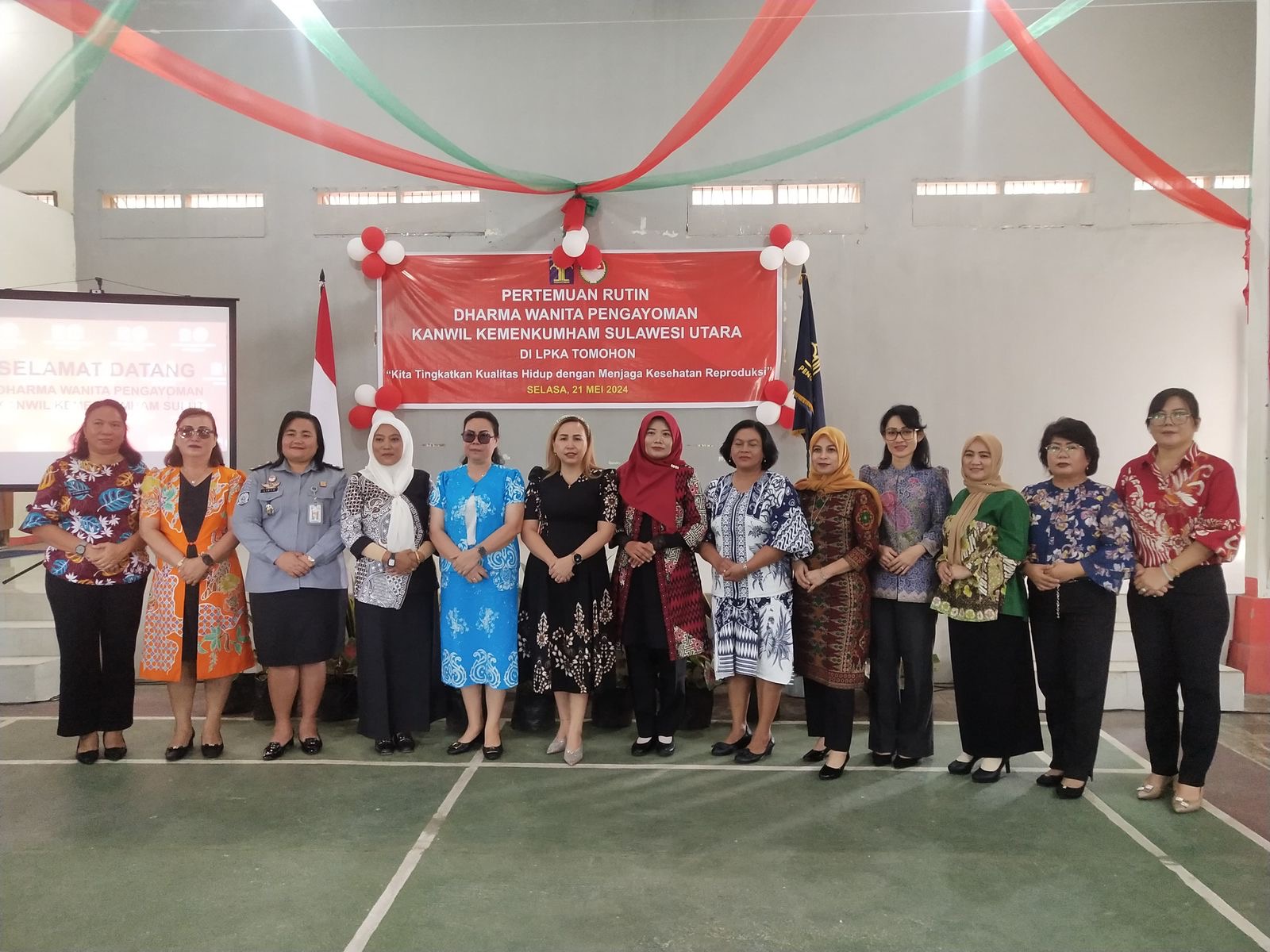Wanita Pengayoman Kemenkumham Sulut Pertemuan Rutin di Lembaga Pembinaan Anak Kelas II Tomohon