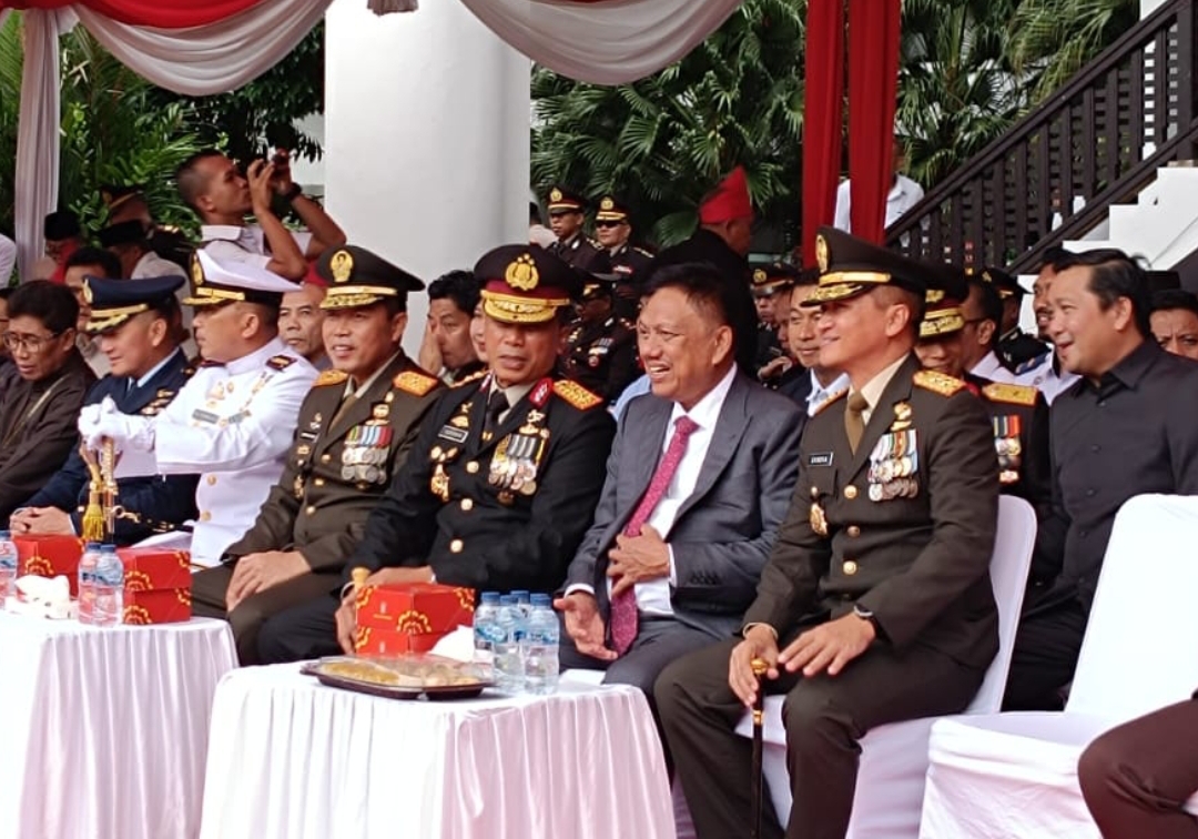Gubernur Sulut bersama Kapolda dan seluruh jajaran Forkopimda
