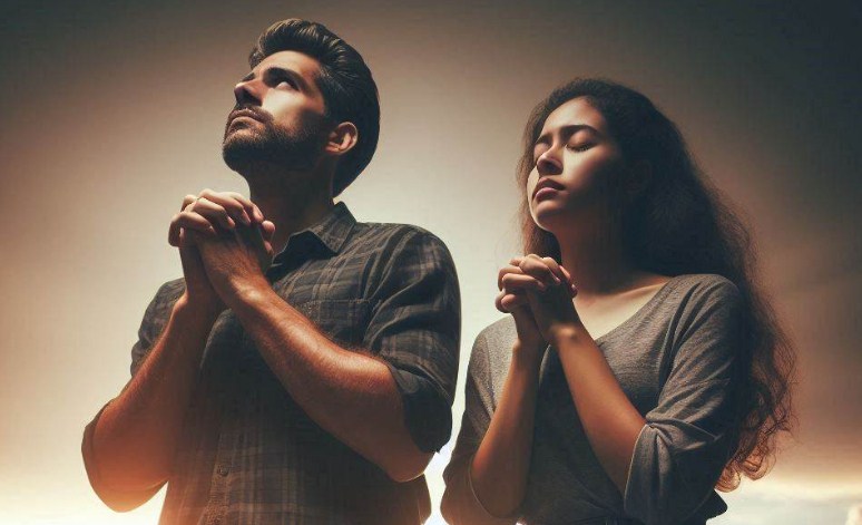 Ilustrasi Berdoa. (Bing)