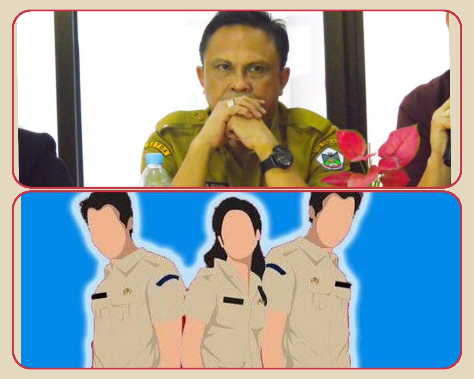 Sekretaris Kota Tomohon Edwin Roring SE ME, insert ilustrasi ASN