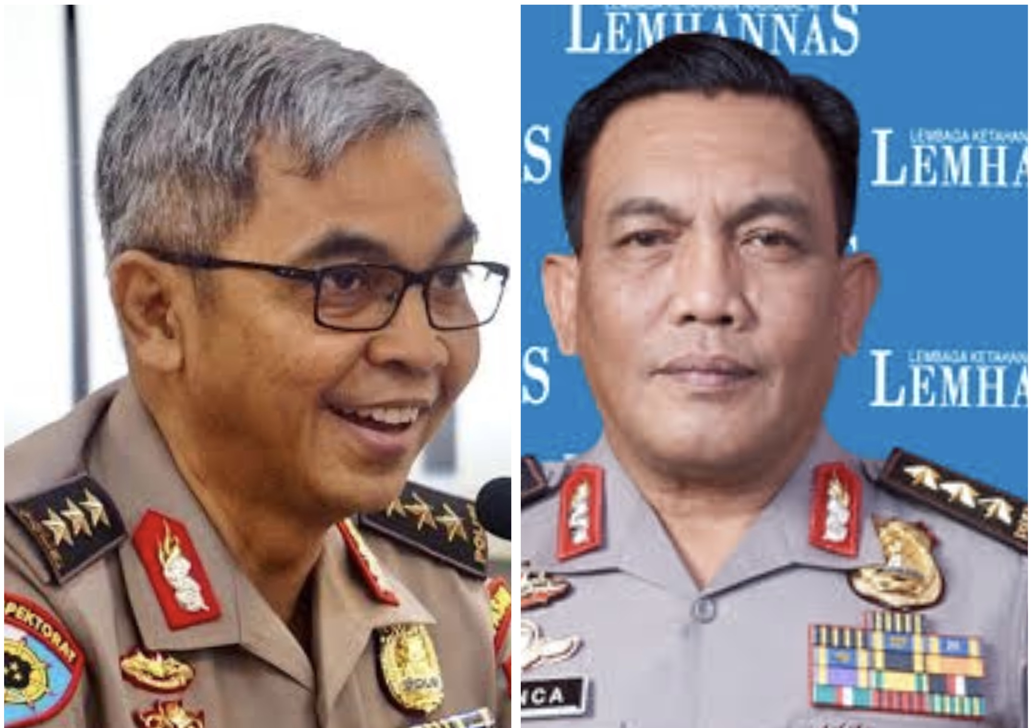 Komjen Pol Setyo Budiyanto dan Komjen Pol Panca Putra, keduanya pernah menjadi Kapolda Sulut yang saat ini ikut seleksi Calon Pimpinan KPK