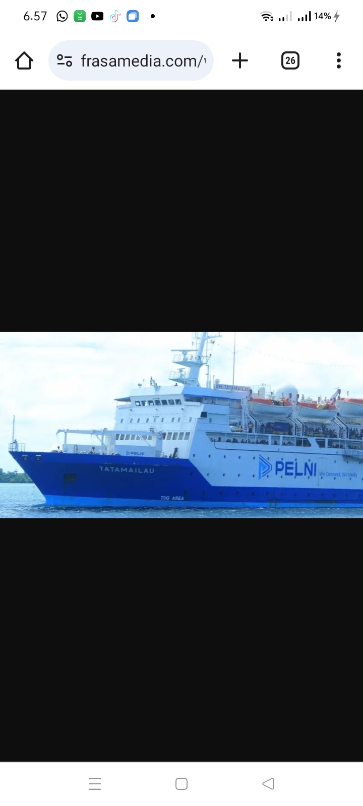KM Tatamailau.(Dok Istimewa)