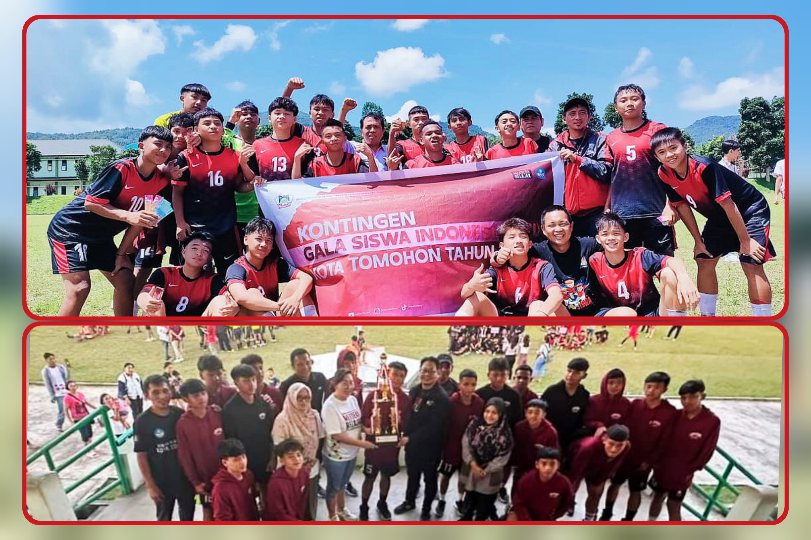 HEBAT: Tim GSI Kota Tomohon jadi Juara I di tingkat kabupaten/kota se-Sulawesi Utara. Dok istimewa