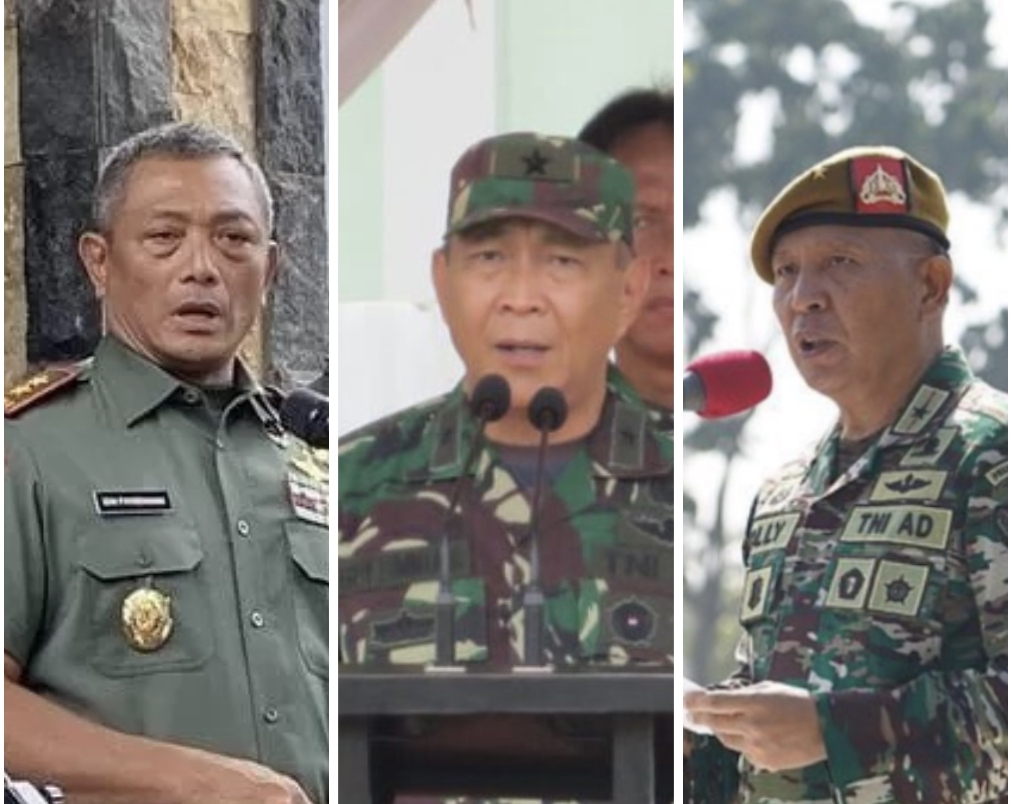 Mayjen TNI Izak Pangemanan, Brigjen TNI Erdy Lumintang, Brigjen Jolly Suawa