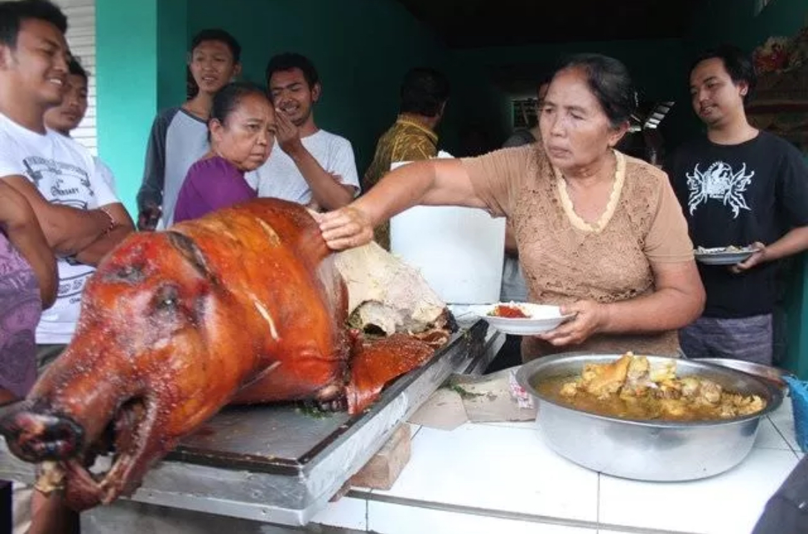 Ilustrasi Daging Babi Guling