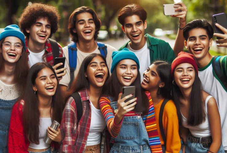 Ilustrasi Generasi Z.(Bing)