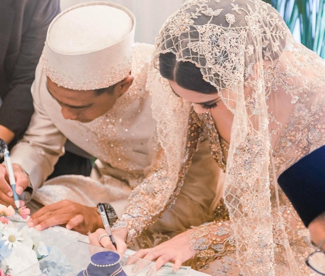 Foto pernikahan Arhan dan Azizah yang diungggah di akun Instagram Pratama Arhan.