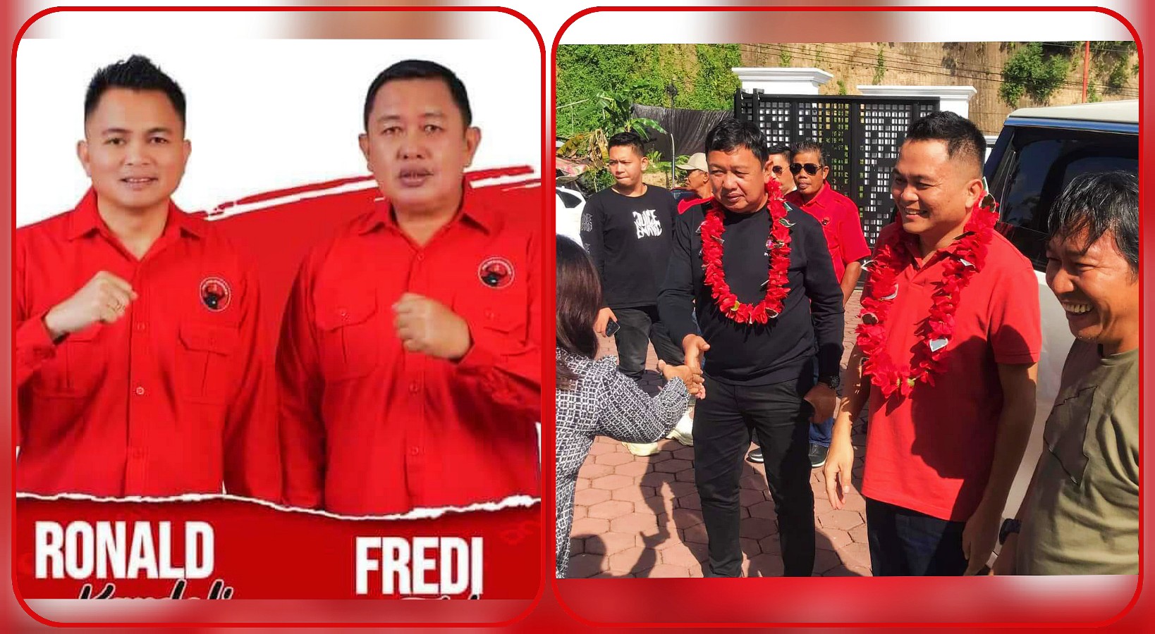Ronald Kandoli-Fredy Tuda siap bertarung memperebutkan kursi  Bupati dan Wakil Bupati Minahasa Tenggara. Dok istimewa