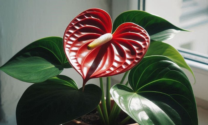Ilustrasi Bunga Anthurium. (Bing)