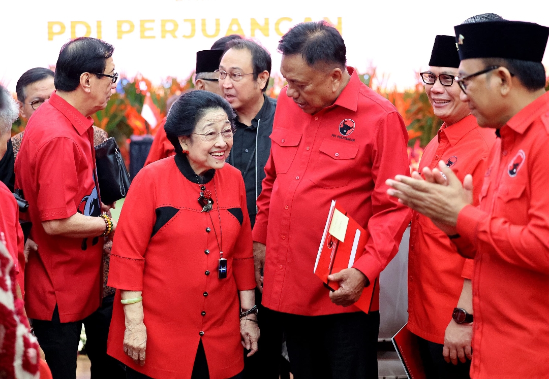 Olly Dondokambey dan Megawati Soekarno Putri