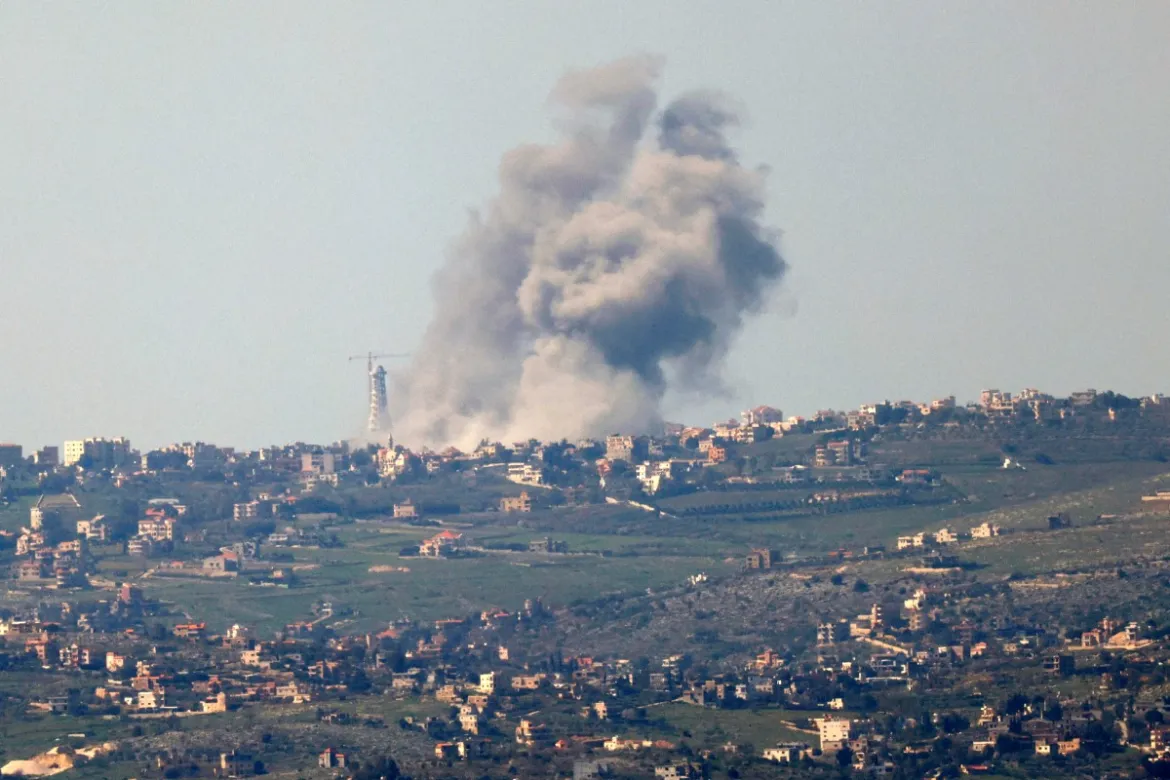 Serangan Israel di wilayah Lebanon selatan (Istimewa)