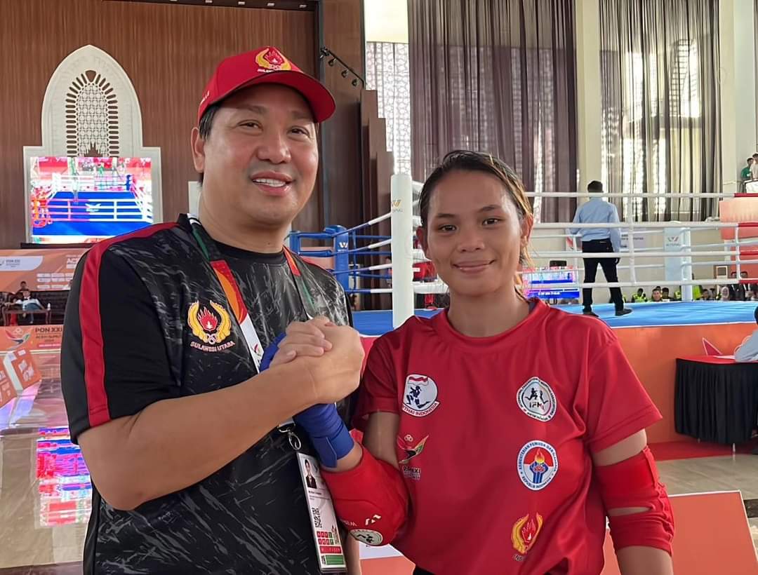 Wagub Steven Kandouw kala menyemangati Angel Runtukahu