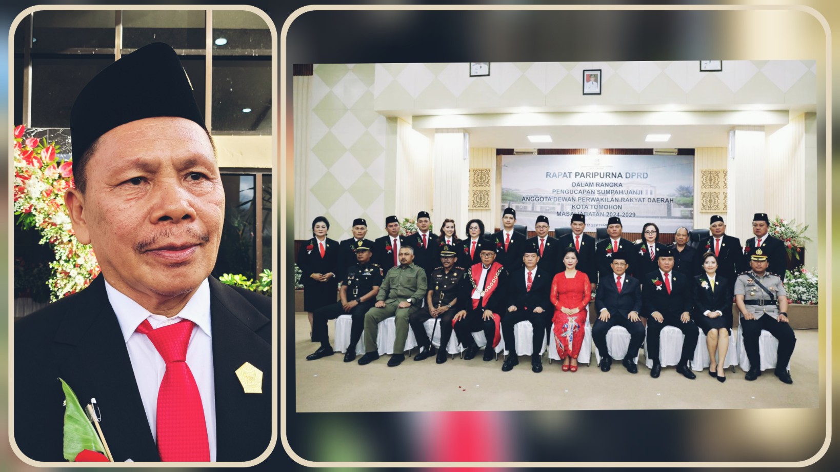 Sekretaris DPC PDIP Tomohon sekaligus Anggota DPRD Kota Tomohon, Noldie V Lengkong minta kader tegak lurus dan komit layani rakyat. Dok istimewa