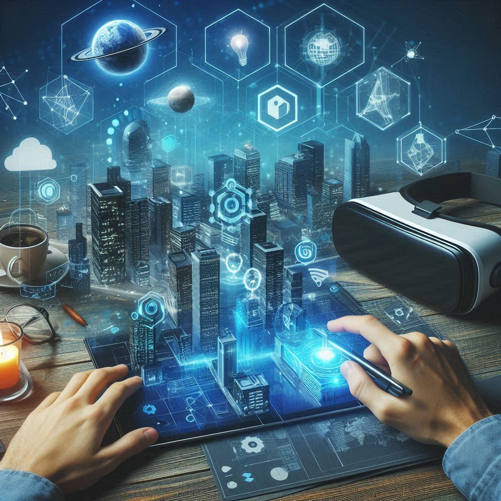 Ilustrasi Augmented Reality: Mengubah Cara Kita Berinteraksi dengan Dunia Digital.