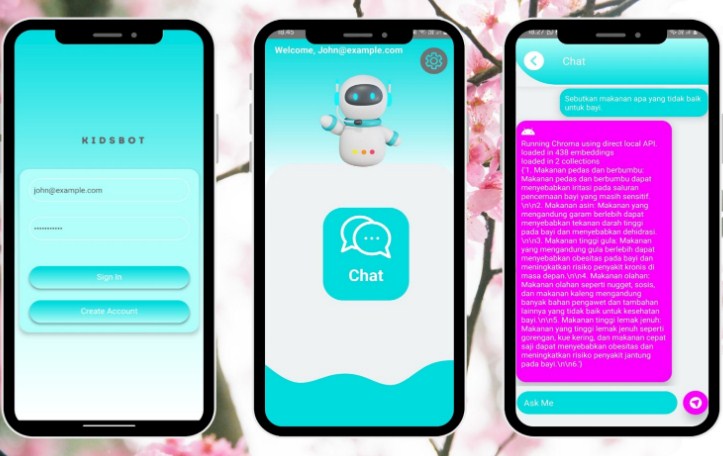 Inovasi Chatbot Kesehatan dan Gizi Bayi Berbasis AI Universitas Klabat.