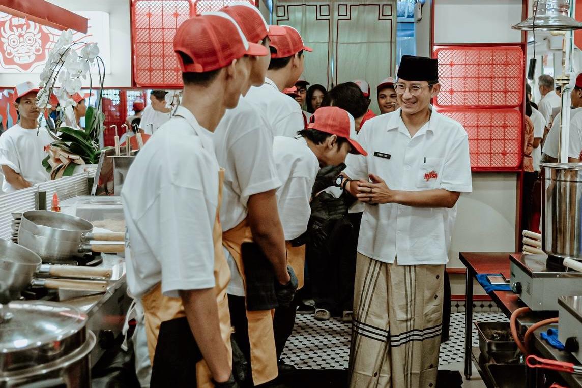 Menparekraf Sandiaga Uno mengunjungi Misoa Story di Pasaraya Blok M (Istimewa)