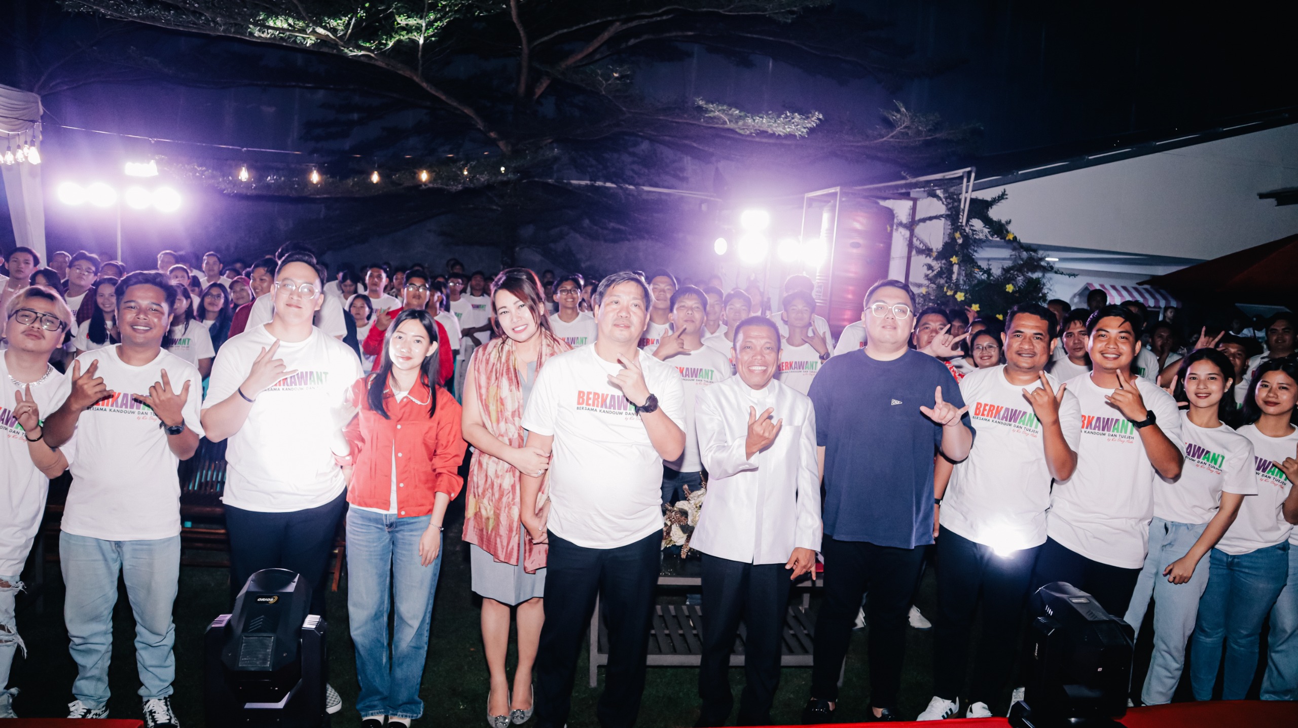 Steven Kandouw bersama Tim BERKAWANT saat deklarasi dukungannya akhir pekan lalu