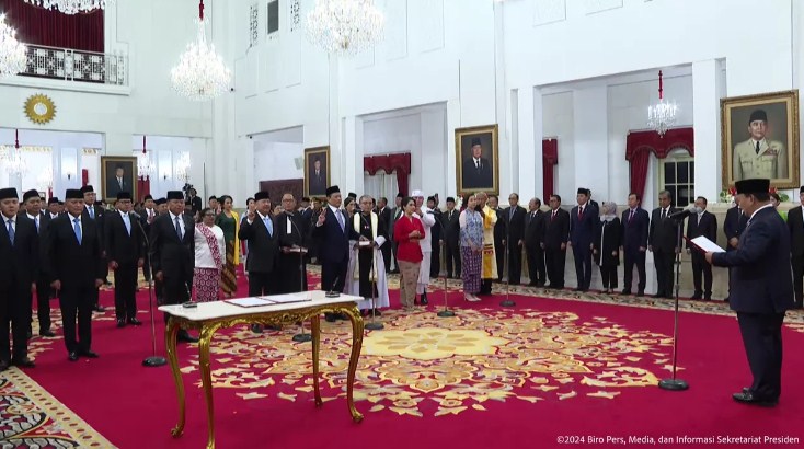 Pelantikan wakil menteri dan sekretaris kabinet. (Sekretariat kabinet)