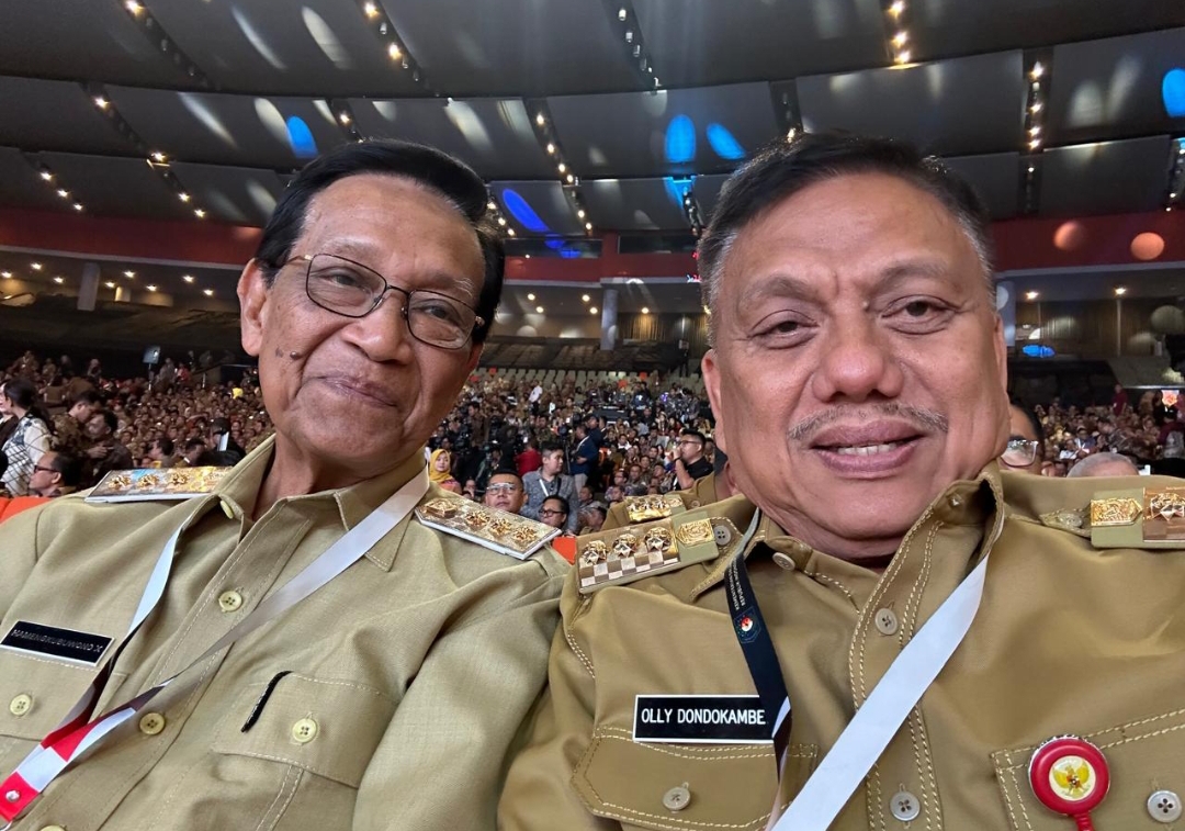 Sri Sultan Hamengkubuwana X dan Kanjeng Pangeran Arya Dharmanegara Olly Dondokambey Hadiri Rakornas Astacita Prabowo-Gibran