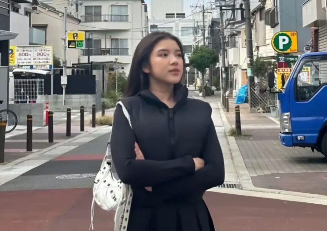 Foto Tiara yang diduga sedang berada di Jepang