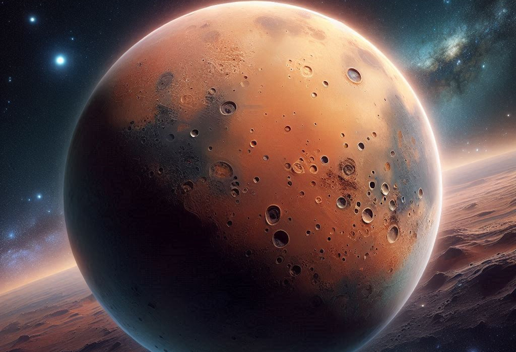 Ilustrasi Planet Mars. (Bing)