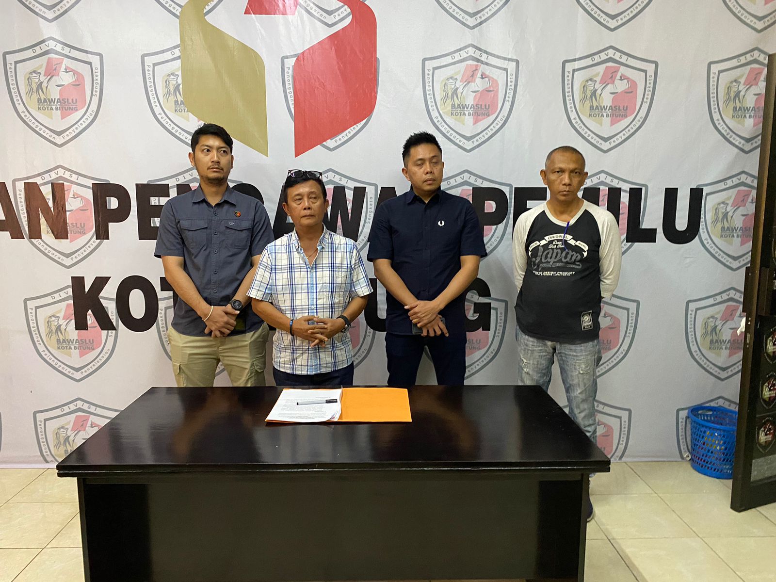 Konferensi pers yang digelar Sentra Gakkumdu di Kantor Bawaslu Kota Bitung.(Dok Istimewa)