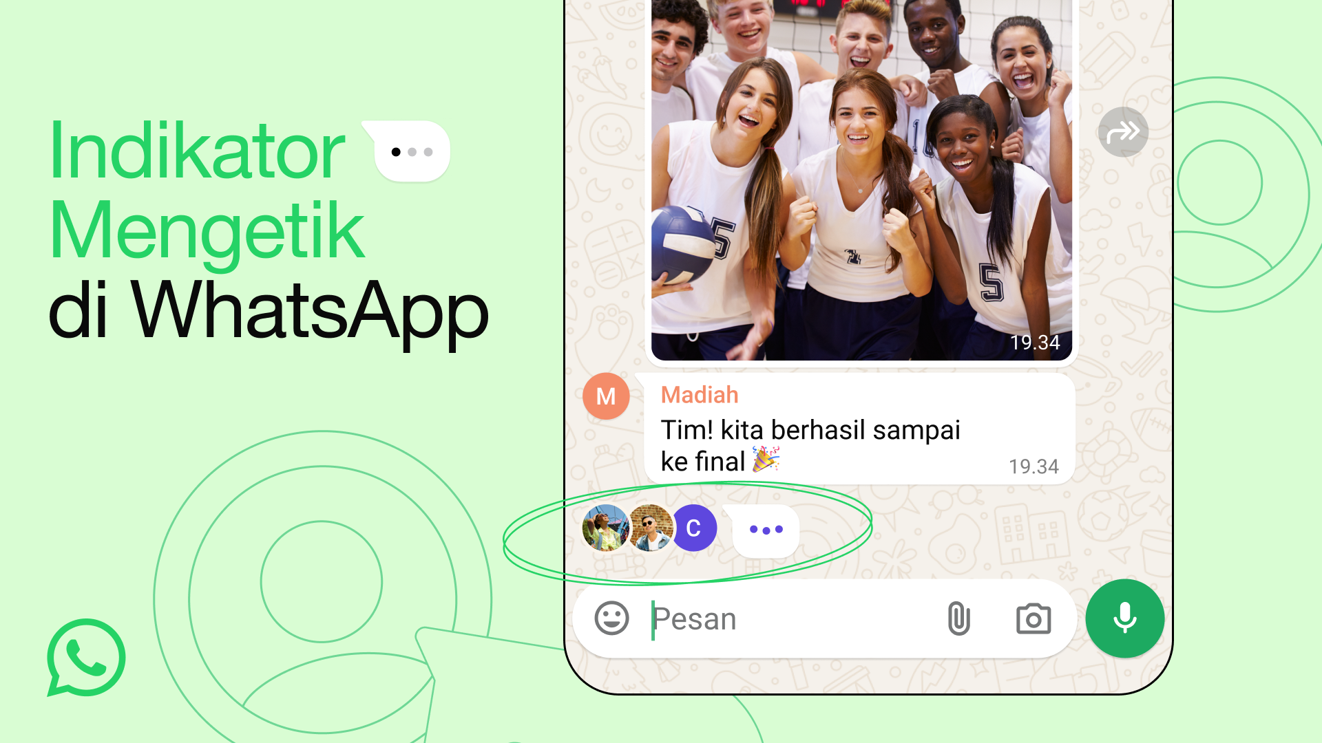 Indikator Mengetik di WhatsApp