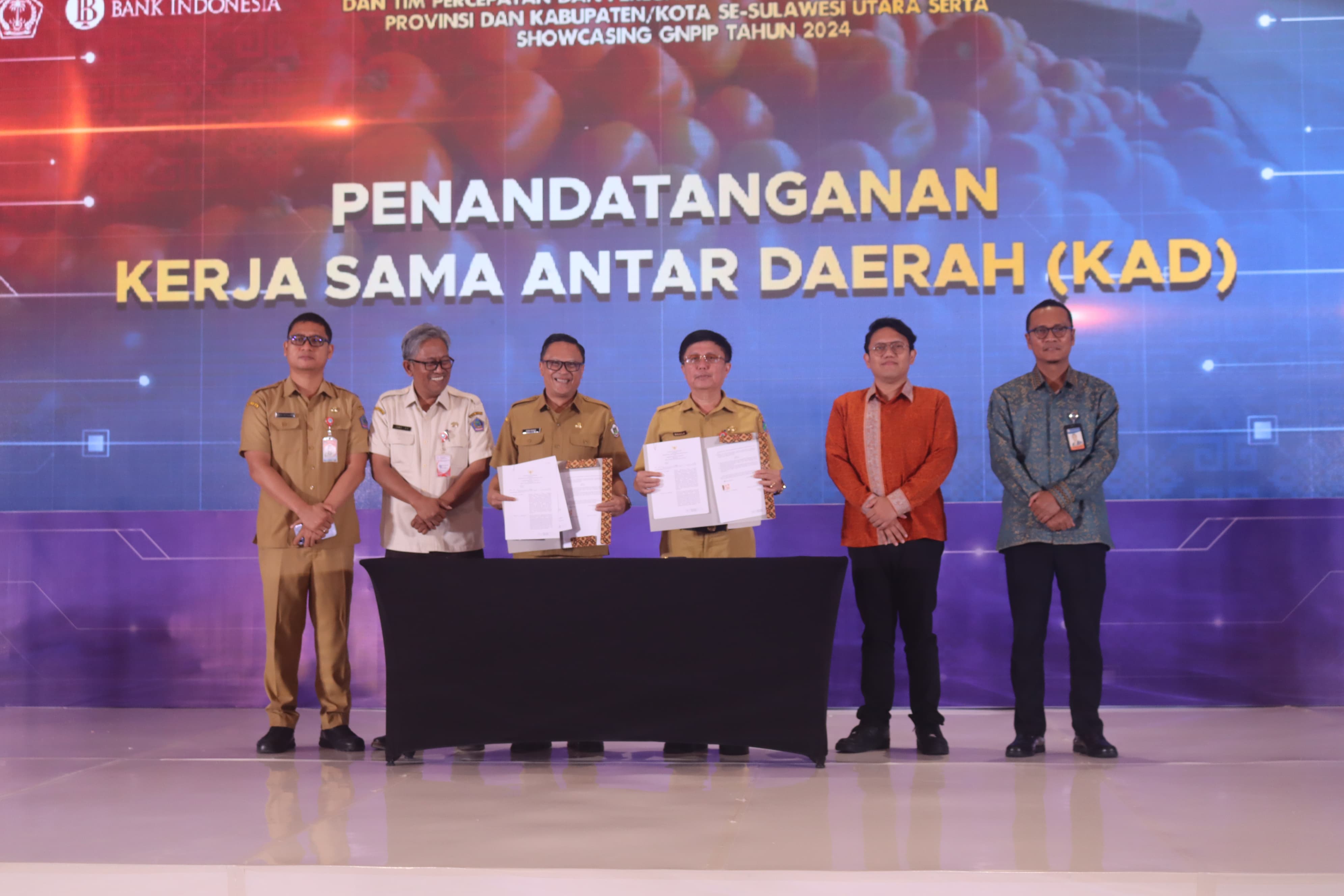 BERMITRA: Pemkot Tomohon dan Pemkab Minut sepakat bekerja sama untuk pengembangan komoditas hortikultura. Dok istimewa