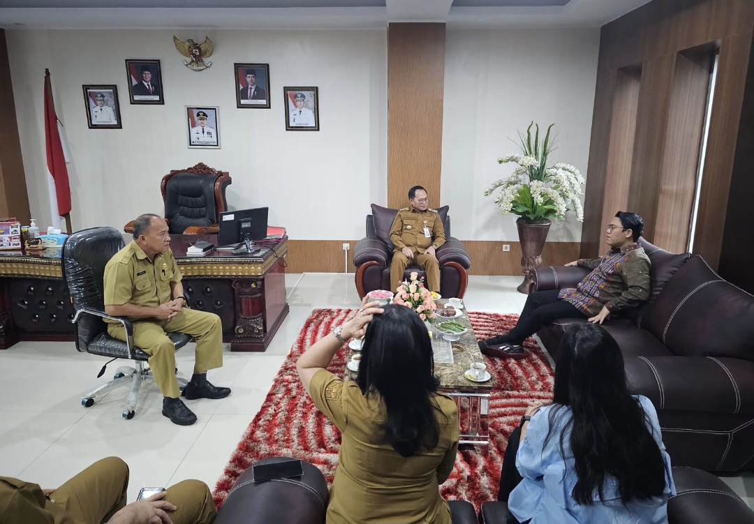 DIALOG: Dialog antara Pemkab Minahasa dan Bank Indonesia terkait optimalisasi digitalisasi pajak, Senin (16/12/2024).