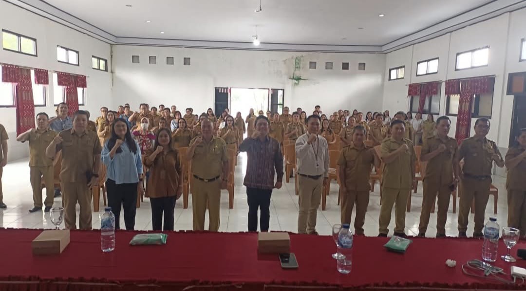 OPTIMALKAN: Acara sosialisasi untuk optimalkan PAD lewat digitalisasi pajak dilaksanakan Bapenda Minahasa, Senin (16/12/2024).