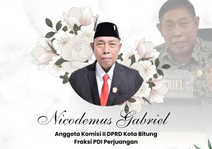 Anggota DPRD Kota Bitung Nicodemus Gabriel.(Dok Istimewa)