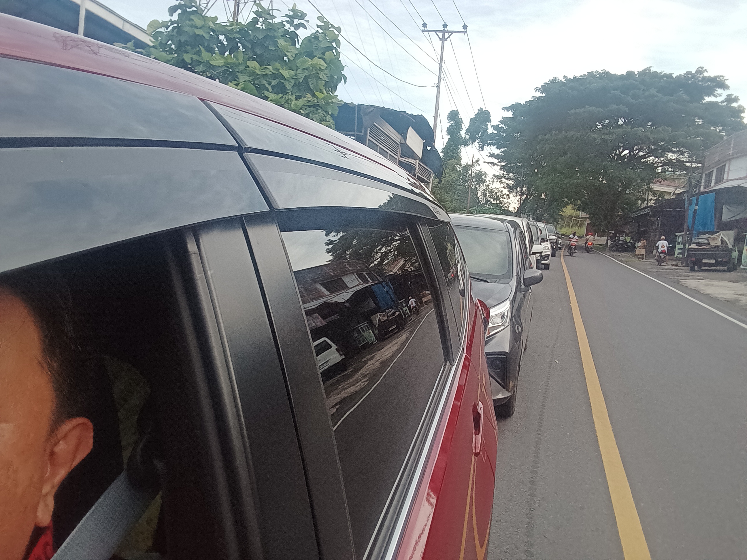 Macet di turuman Pineleng sampai di Winangun