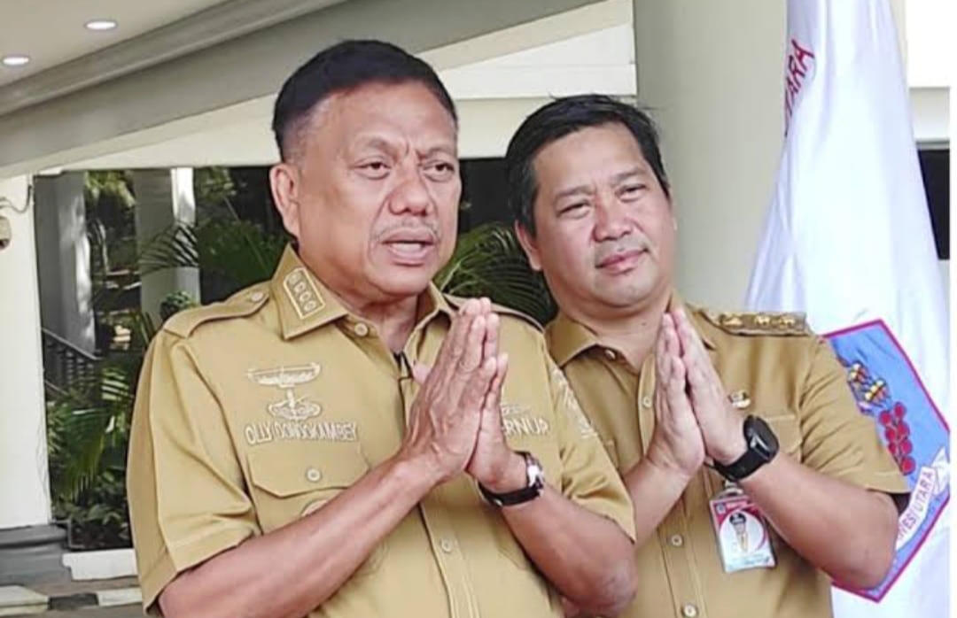 Gubernur Olly Dondokambey dan Wagub Steven Kandouw