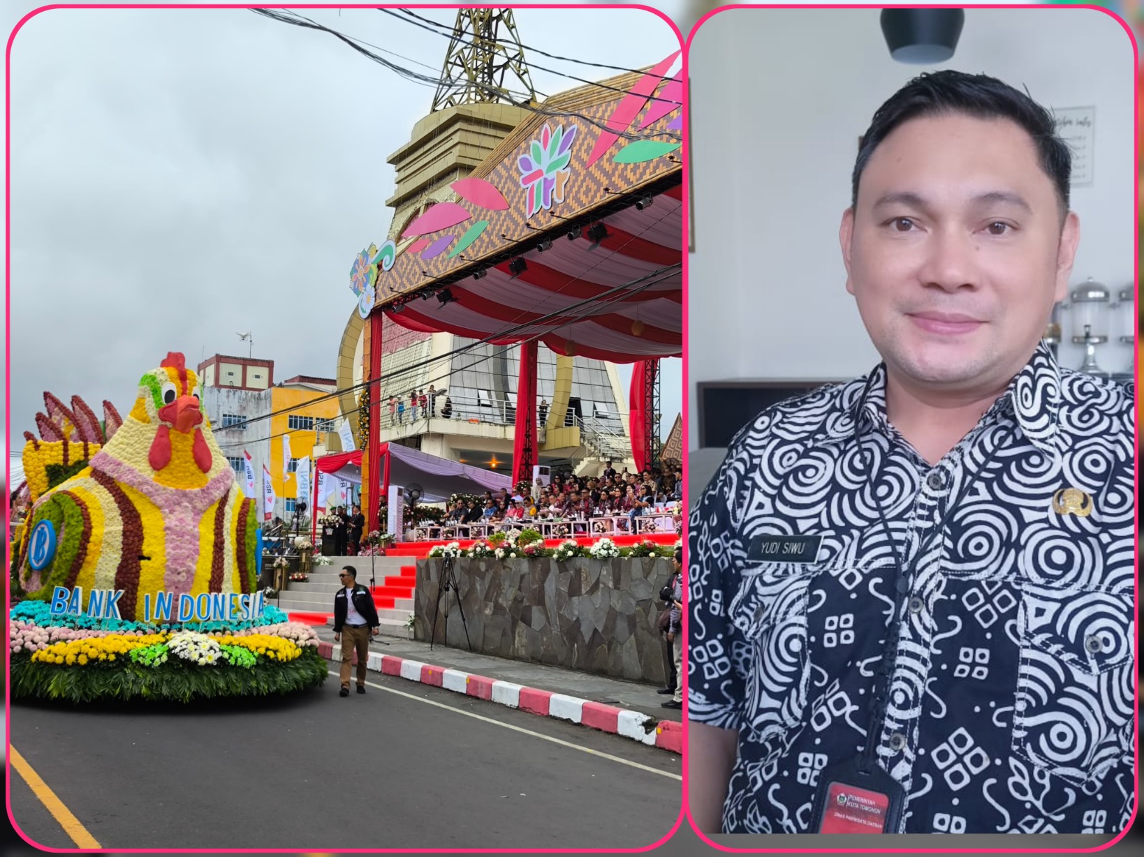 Gelaran TIFF ke-XIII Tahun 2025,.Pemkot Tomohon kali pertama bekerja sama dengan Bank Indonesia. Dok istimewa
