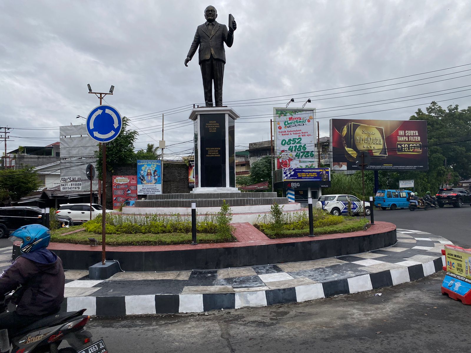 PATUNG Sam Ratulangi (Samrat) akan segera diresmikan. foto: Dok/MP