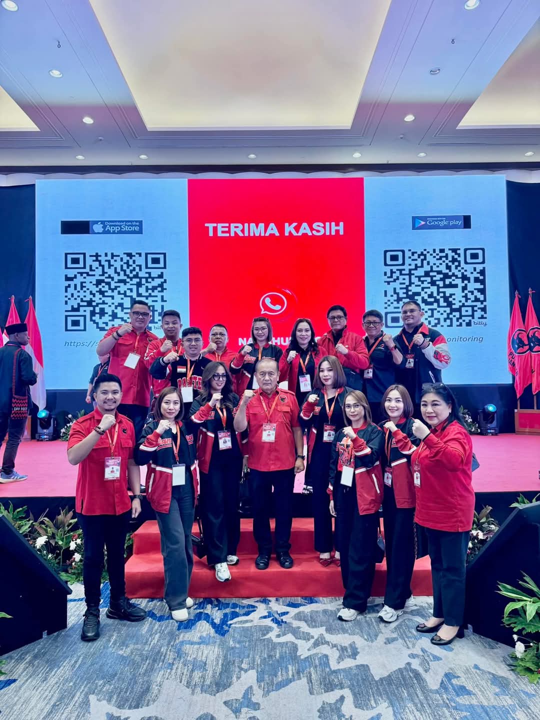 HADIR: Nampak personel Fraksi PDI Perjuangan Minahasa saat hadir dalam Bimtek yang digelar DPP PDI P, 23-26 Januari 2025.