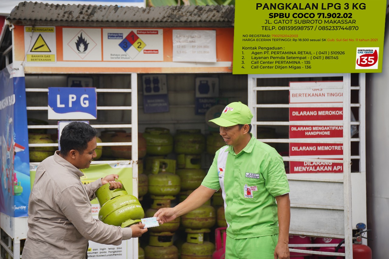 Beli tabung LPG 3 Kg hanya di Pangkalan Resmi yang merupakan mitra Pertamina