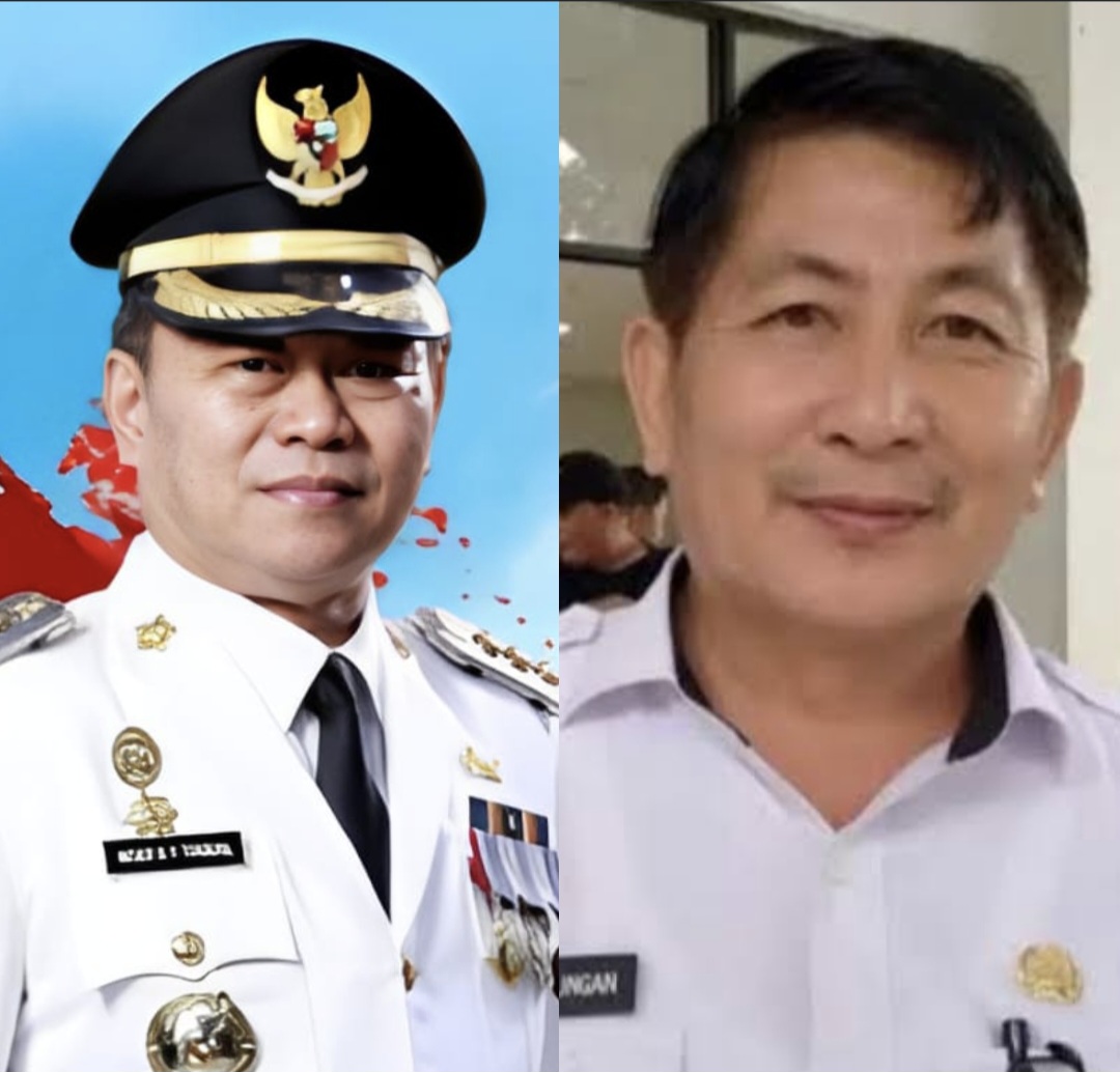 Pj Bupati Minahasa Noudy Tendean (kiri) dan Kepala Dinas PMD Arthur Palilingan (kanan).
