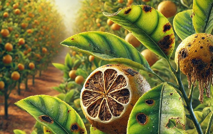 Ilustrasi Tanaman Jeruk. (ChatGPT)