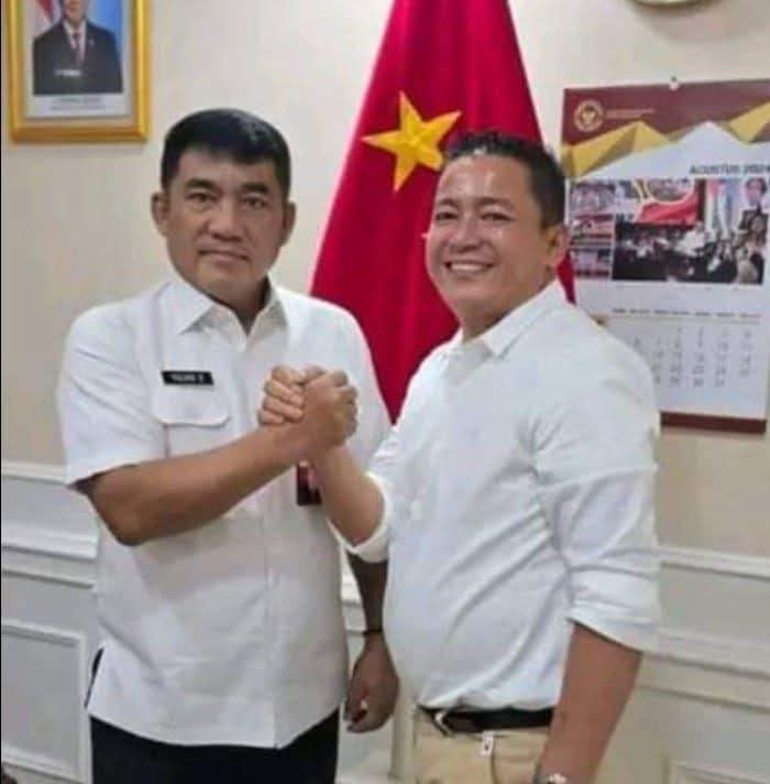 Irwan Hasan bersama Gubernur Sulut terpilih YSK beberapa waktu lalu.