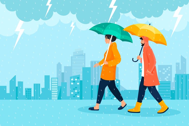 Ilustrasi, Hujan
