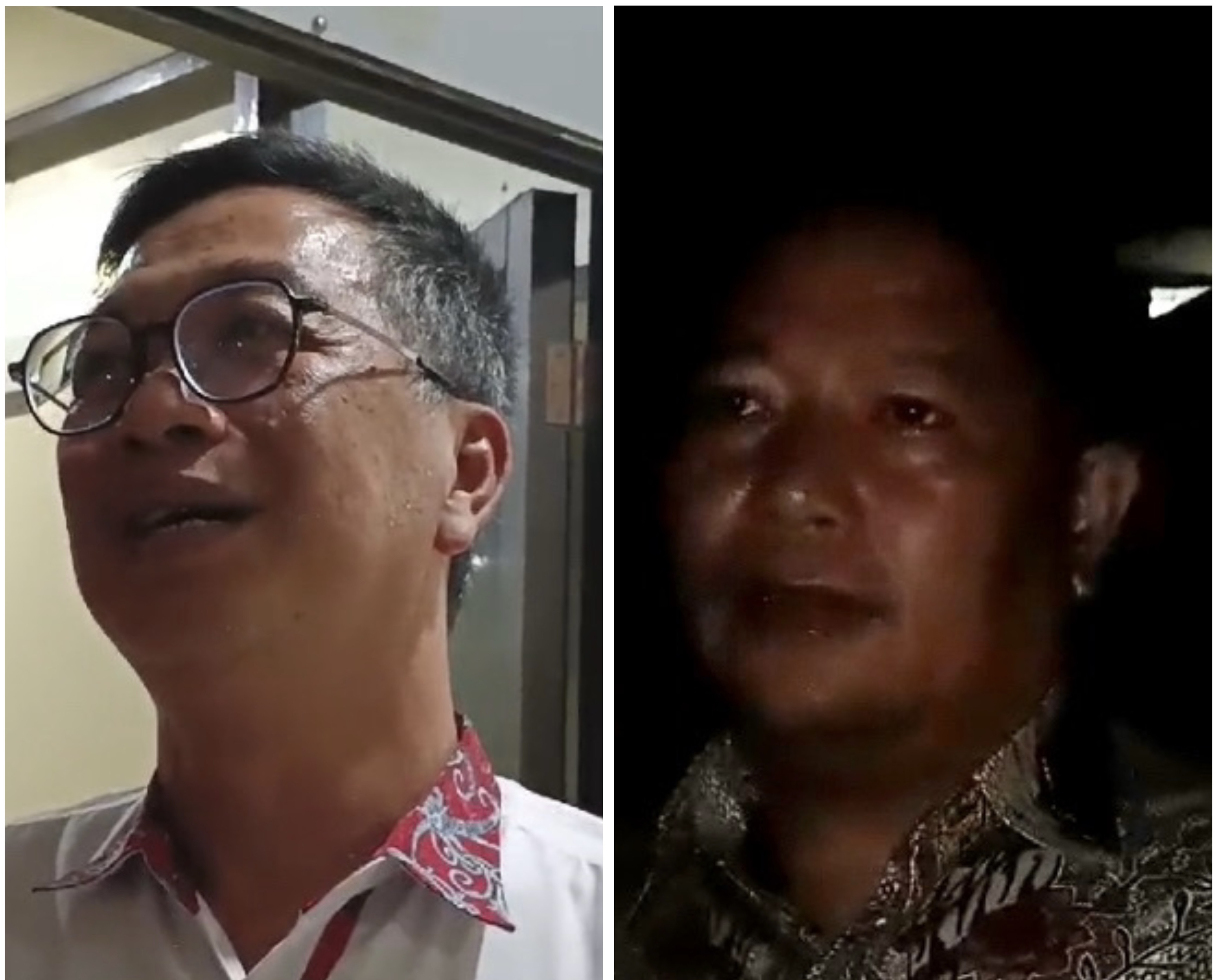 Lucky Senduk dan Jemmy Kumendong saat ditemui awak media usai diperiksa di Polda Sulut kemarin