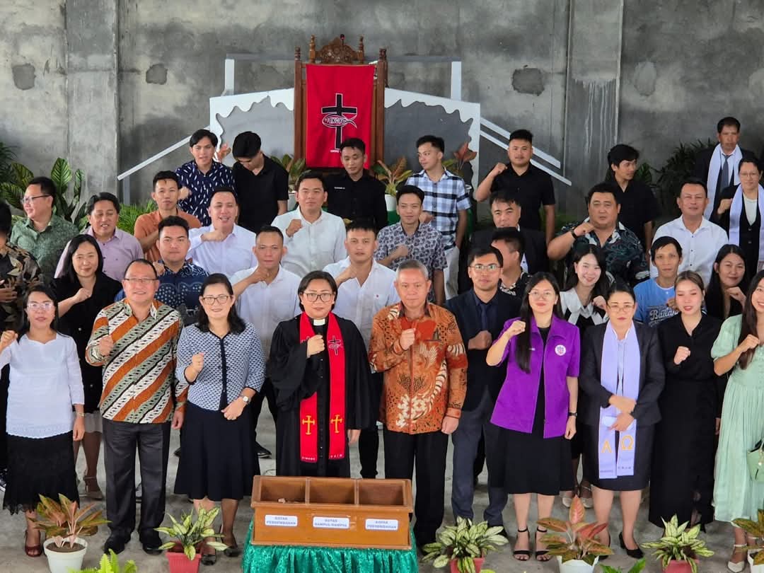 DILANTIK: Panitia Selebrasi Paskah Pemuda GMIM Tahun 2025 di GMIM Bukit Soon, Tounelet Satu, Wilayah Sonder Satu, Minggu (23/2/2025).