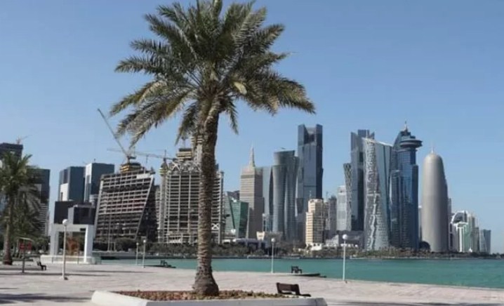 Pemandangan di salah satu Kota Doha, Qatar.