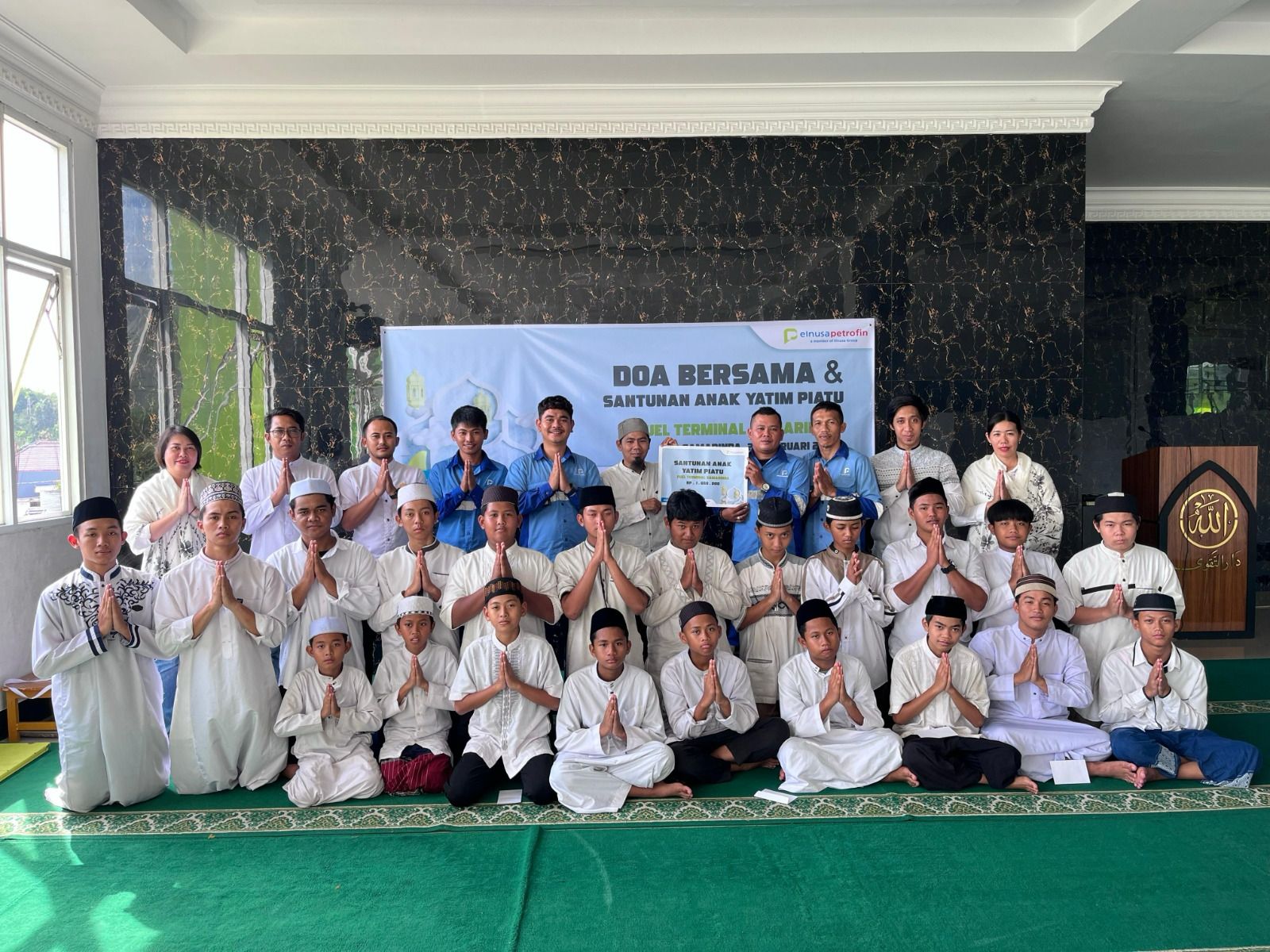 PT Elnusa Petrofin, anak usaha PT Elnusa Tbk (ELSA), kali ini mengajak 849 anak yatim piatu & dhuafa untuk laksanakan doa bersama menyambut Ramadan