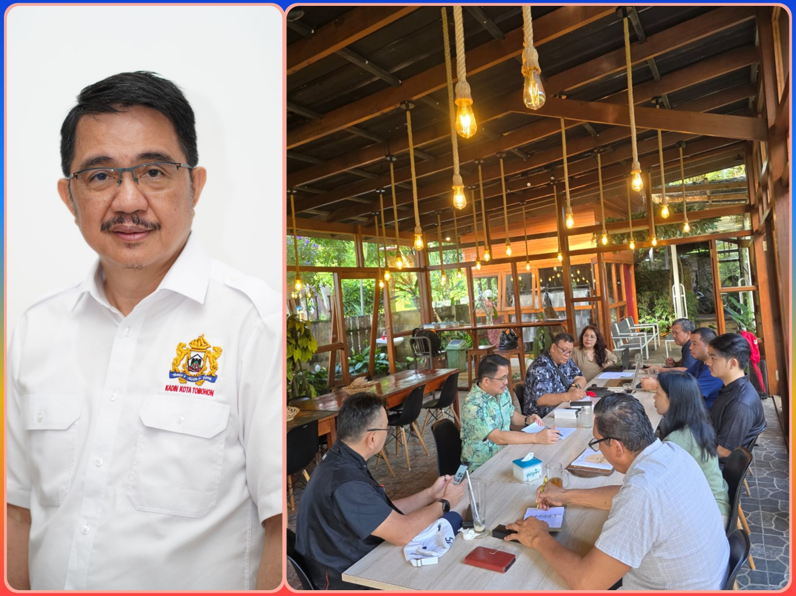 INTERAKTIF: Suasana pelaksanaan Rapat KADIN Kota Tomohon, dipimpin langsung oleh Ketua Lukas Umboh. Dok istimewa
