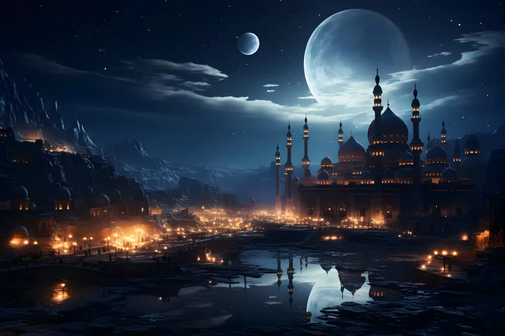 Ilustrasi, Jadwal Imsakiyah, sholat dan buka puasa Ramadhan.