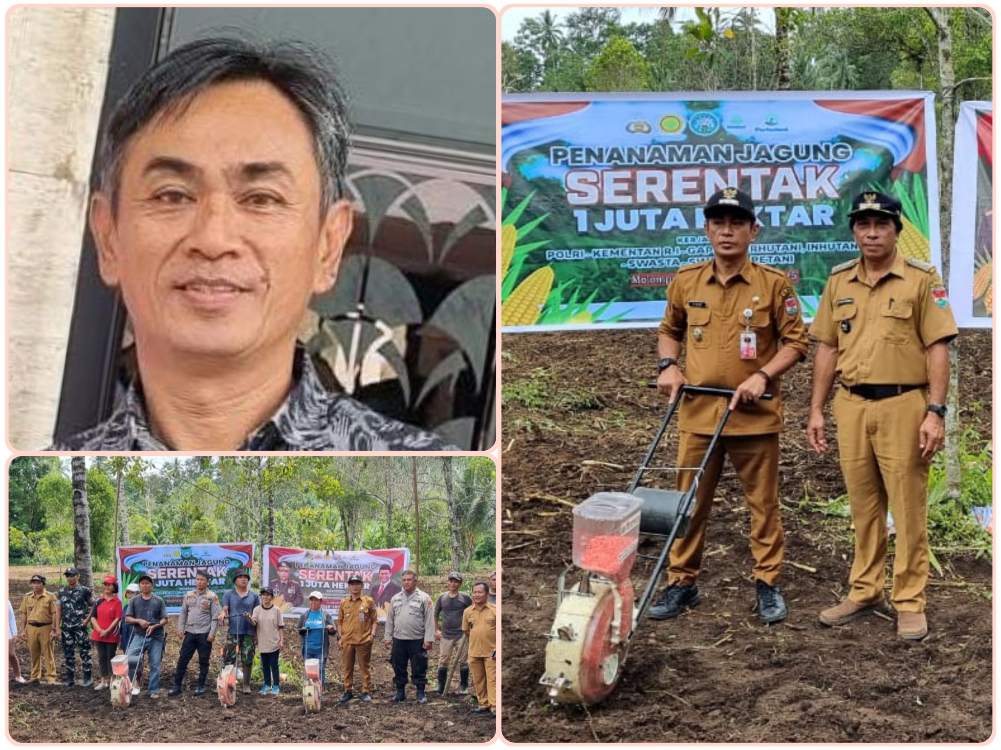 Pemerintah Kecamatan Tombatu Timur saat melaksanakan giat Penanaman Jagung Serentak, menopang program Ketahanan Pangan. Dok istimewa